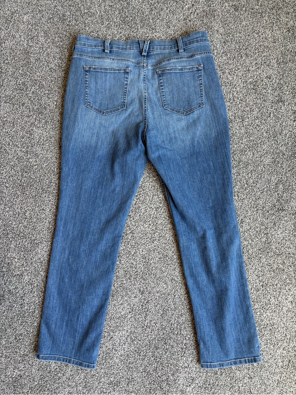 Duluth Trading Co Straight Leg Blue Jeans size 12 Cowgirl Rodeo Western - Picture 5 of 10